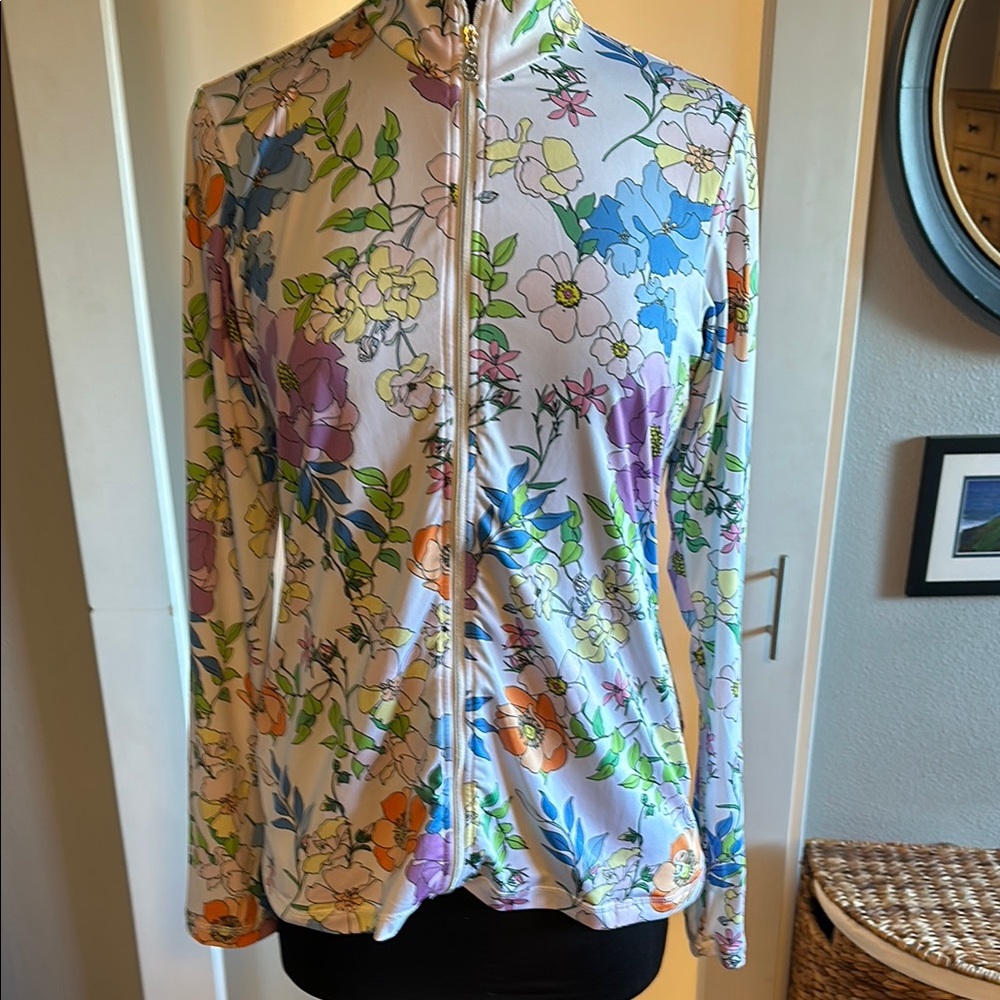 Floral Zip-Up Jacket